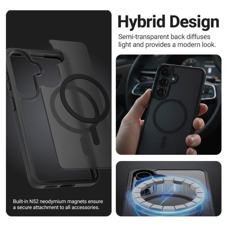 Dėklas Xiaomi 17 Crong Hybrid Matte Magnetic, mėlynas