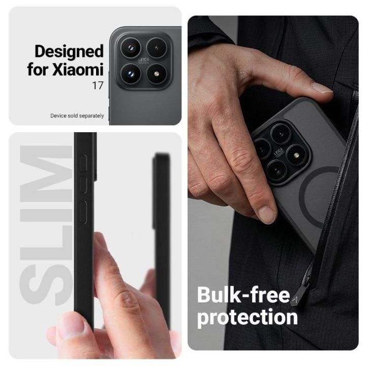 Dėklas Xiaomi 17, rožinis, Crong Hybrid Matte Magnetic