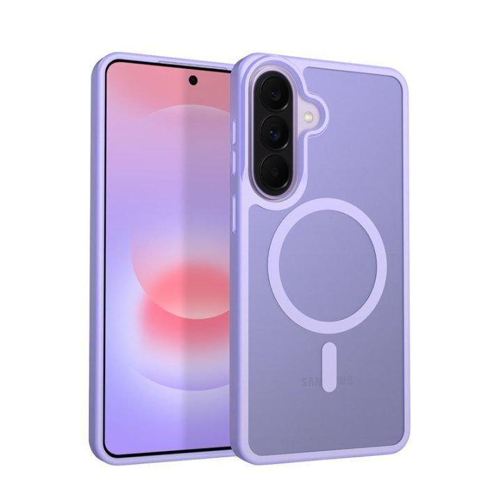Dėklas Samsung Galaxy A36 / A37 Crong Hybrid Matte Magnetic, violetinis