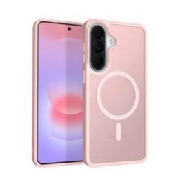 Dėklas Samsung Galaxy A36/A37, rožinis, Crong Hybrid Matte Magnetic