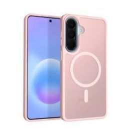Rožinis dėklas Samsung Galaxy A57 Crong Hybrid Matte Magnetic