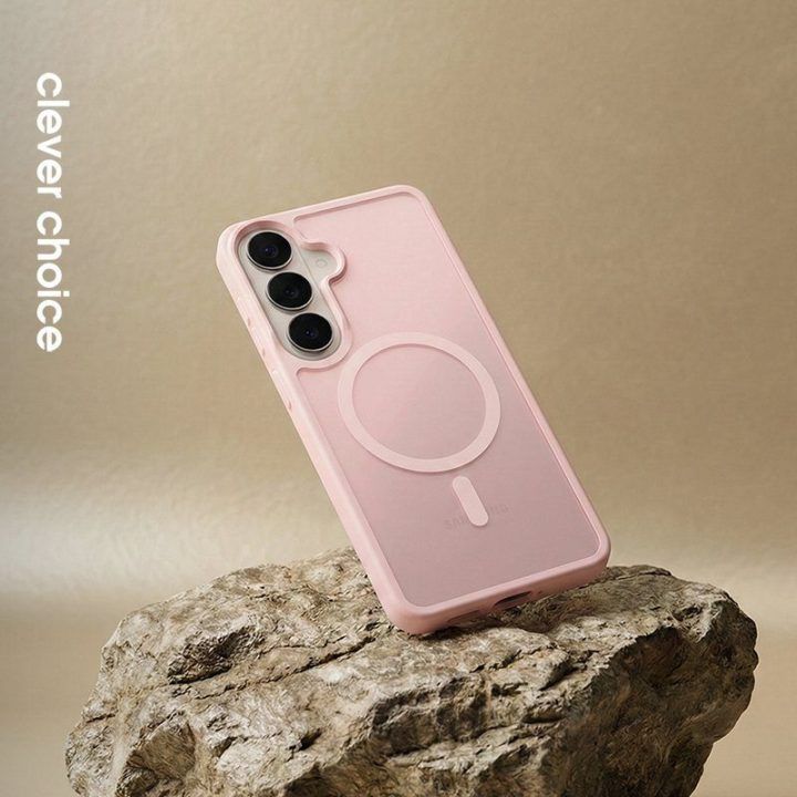 Rožinis dėklas Samsung Galaxy A57 Crong Hybrid Matte Magnetic