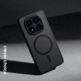 Dėklas Crong Hybrid Matte Magnetic juodas, Xiaomi Redmi Note 15 Pro+