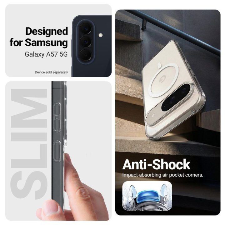 Permatomas MagSafe dėklas Samsung Galaxy A57, Crong
