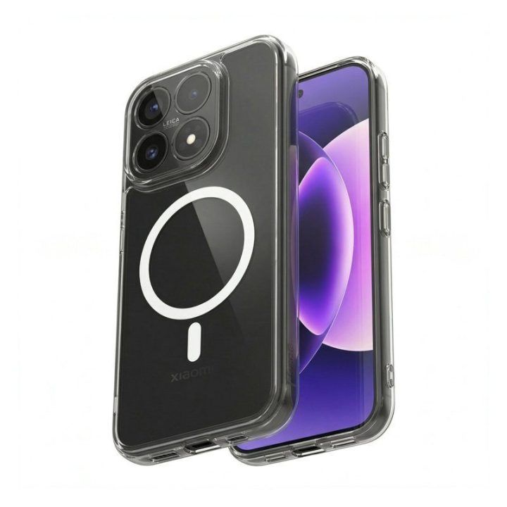 Permatomas dėklas Crong Hybrid Clear Magnetic Xiaomi 17