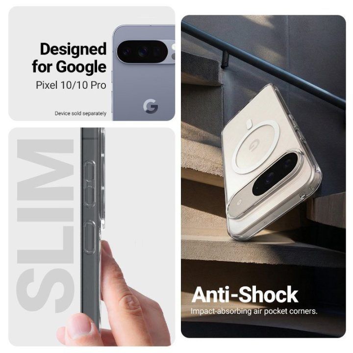 Permatomas MagSafe dėklas Google Pixel 10 / 10 Pro