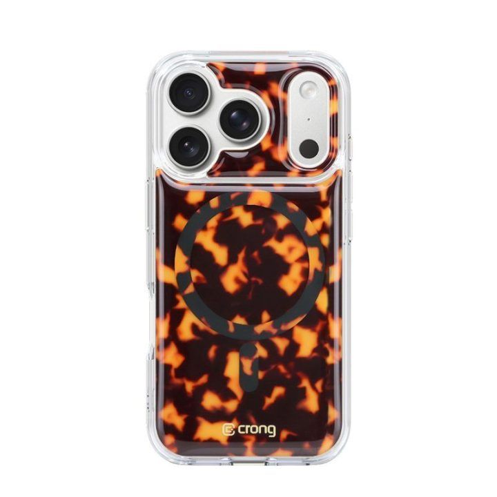 Dėklas iPhone 17 Pro Crong Deluxe MAG, tortoise