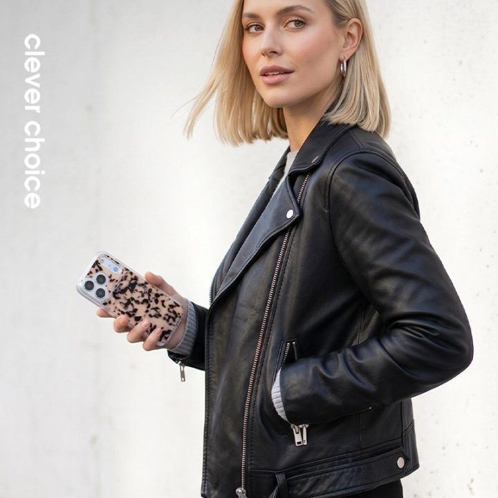 Dėklas iPhone 17 Pro Crong Deluxe MAG Cover Blonde Tortoise