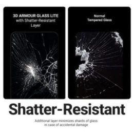 Apsauginis stiklas Honor 600 Lite 5G, juodas rėmelis