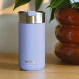 Terminis puodelis iš nerūdijančio plieno Quokka Boost, 400 ml, mėlynas