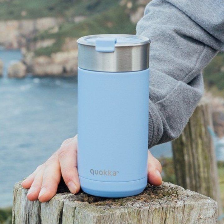 Terminis puodelis iš nerūdijančio plieno Quokka Boost, 400 ml, mėlynas