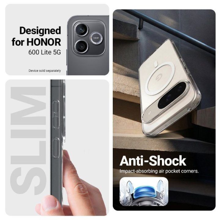 Permatomas MagSafe dėklas Honor 600 Lite 5G, Crong