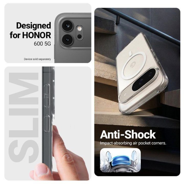 Permatomas „MagSafe“ dėklas „Honor 600 5G“, Crong