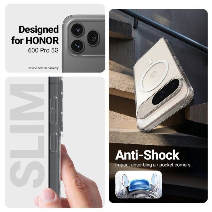Permatomas MagSafe dėklas Honor 600 Pro 5G Crong