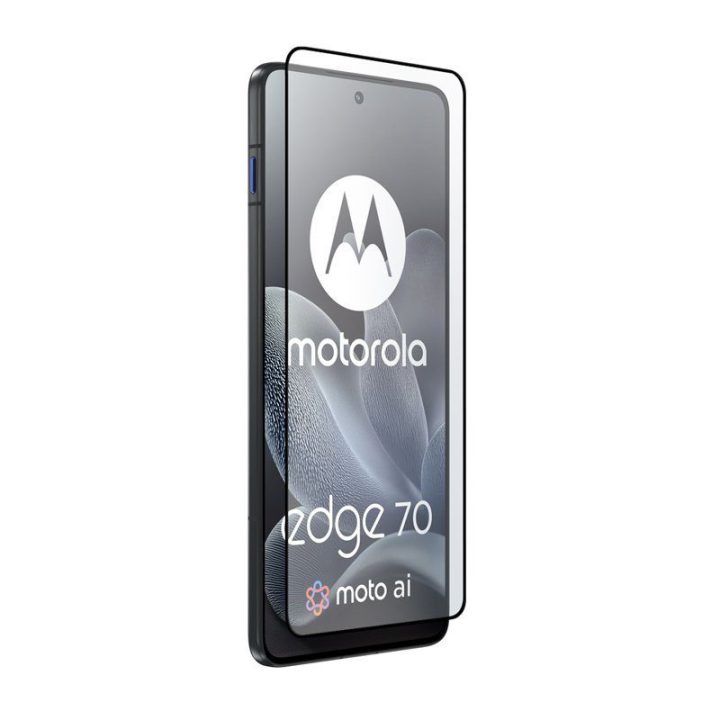 Apsauginis stiklas Motorola Edge 70 5G, juodas rėmelis, Crong