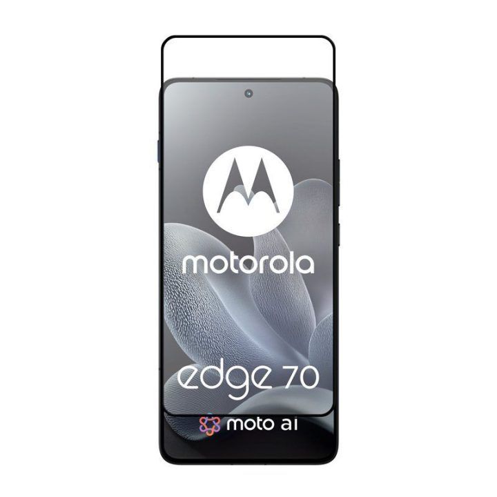 Apsauginis stiklas Motorola Edge 70 5G, juodas rėmelis, Crong