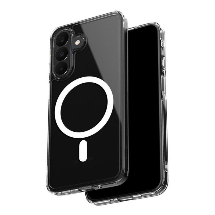 Permatomas dėklas Samsung Galaxy A27 5G Crong Hybrid Clear Magnetic