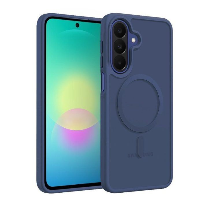 Dėklas Samsung Galaxy A27 5G Crong Hybrid Matte Magnetic, tamsiai mėlynas