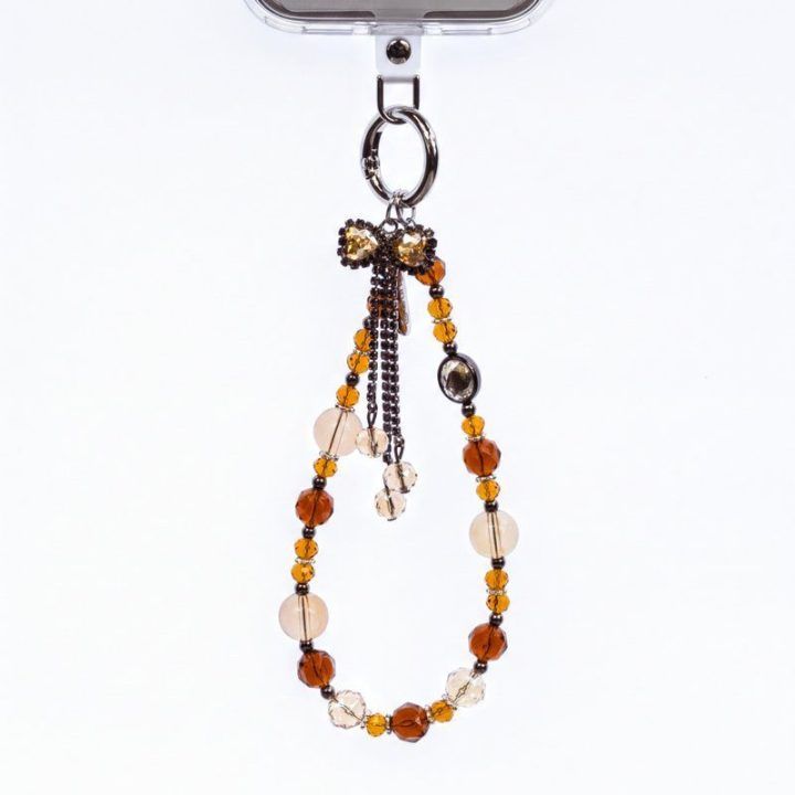 Crong Phone Charm Gold Bow telefono pakabukas, aukso spalvos