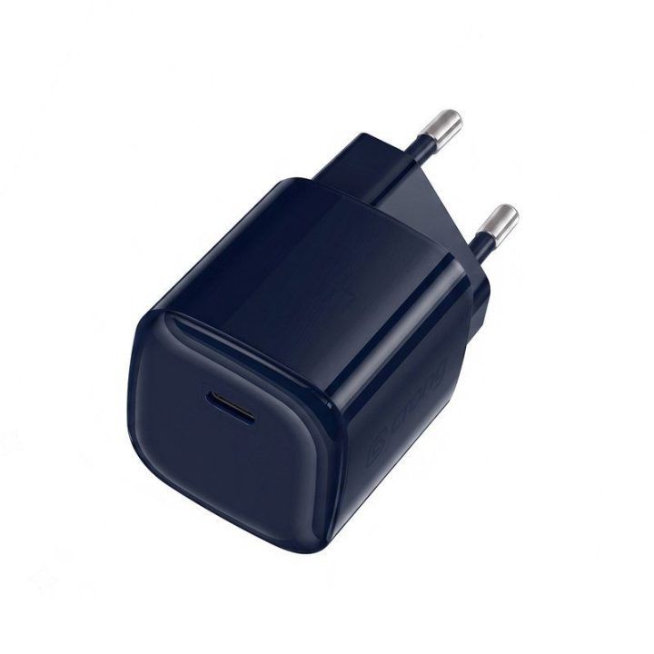 Įkroviklis USB-C 40 W Crong NEO GaN, tamsiai mėlynas