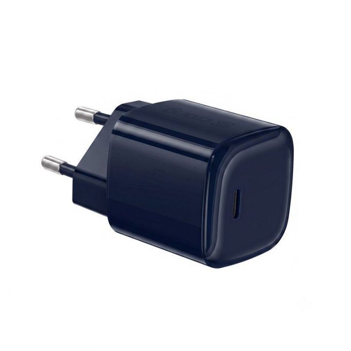 Įkroviklis USB-C 40 W Crong NEO GaN, tamsiai mėlynas