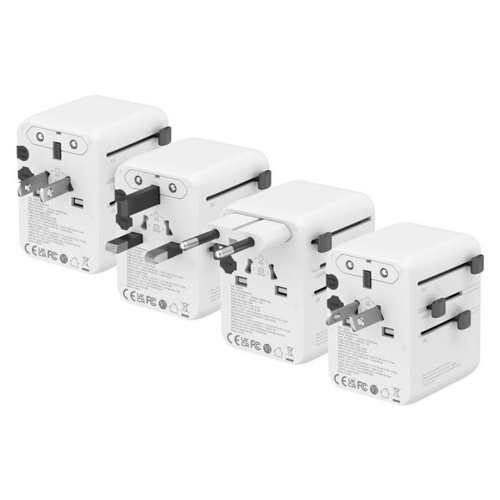 Kelioninis adapteris Crong 45 W, baltas