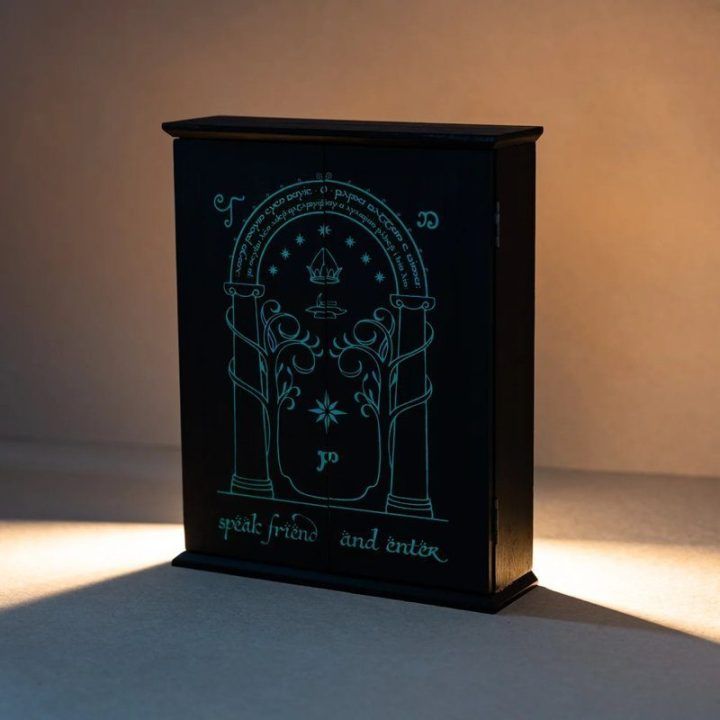 Durin vartų raktų spintelė „The Lord of the Rings“, 21 × 26 × 6 cm