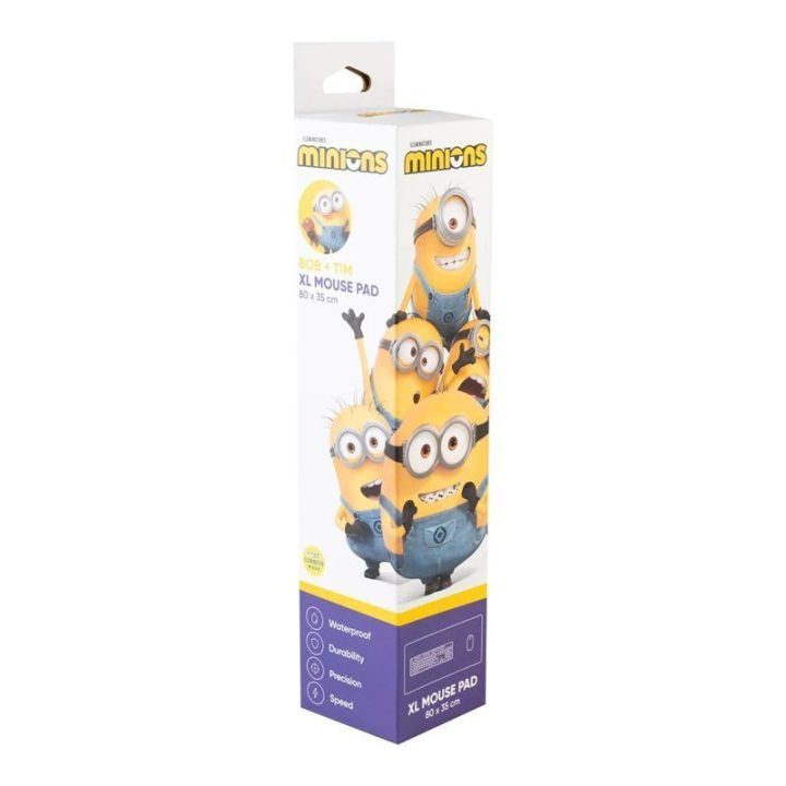 Minions XXL Bob ir Tim žaidimų ir darbo kilimėlis 80 × 35 cm