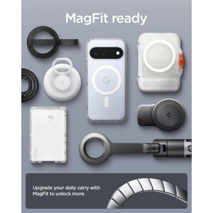 Dėklas Spigen Ultra Hybrid Mag MagSafe Google Pixel 11, permatomas