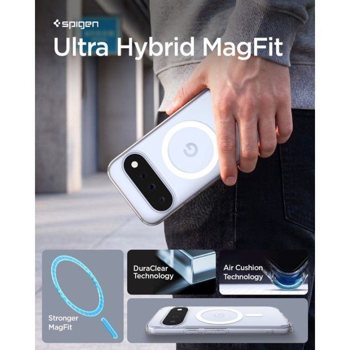 Dėklas Spigen Ultra Hybrid Mag MagSafe Google Pixel 11, permatomas