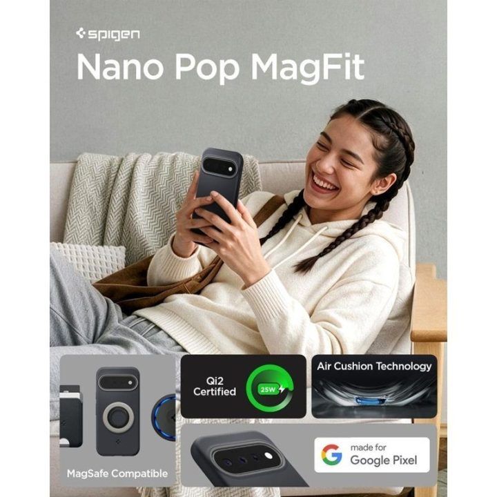 Dėklas Spigen Nano Pop Mag MagSafe Google Pixel 11, juodas