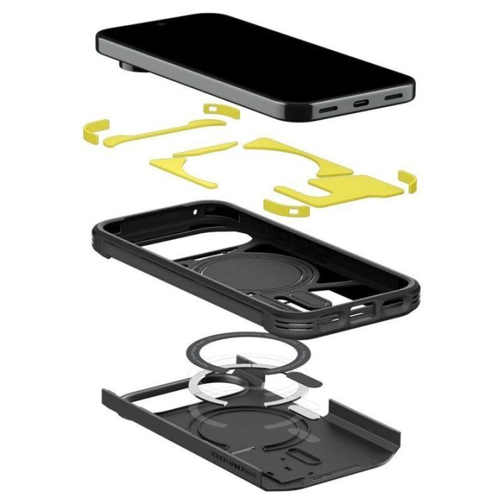 Dėklas Google Pixel 11 Pro, juodas Spigen Tough Armor Mag