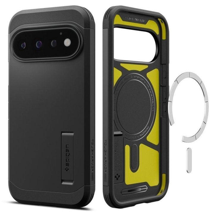 Dėklas Google Pixel 11 Pro, juodas Spigen Tough Armor Mag
