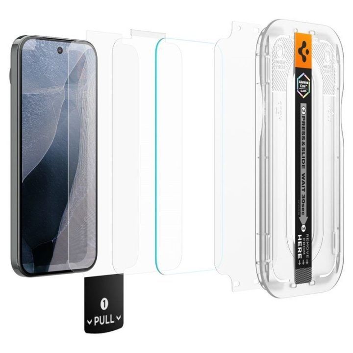 Grūdintas apsauginis stiklas Google Pixel 11 Pro XL, 2 vnt., Spigen