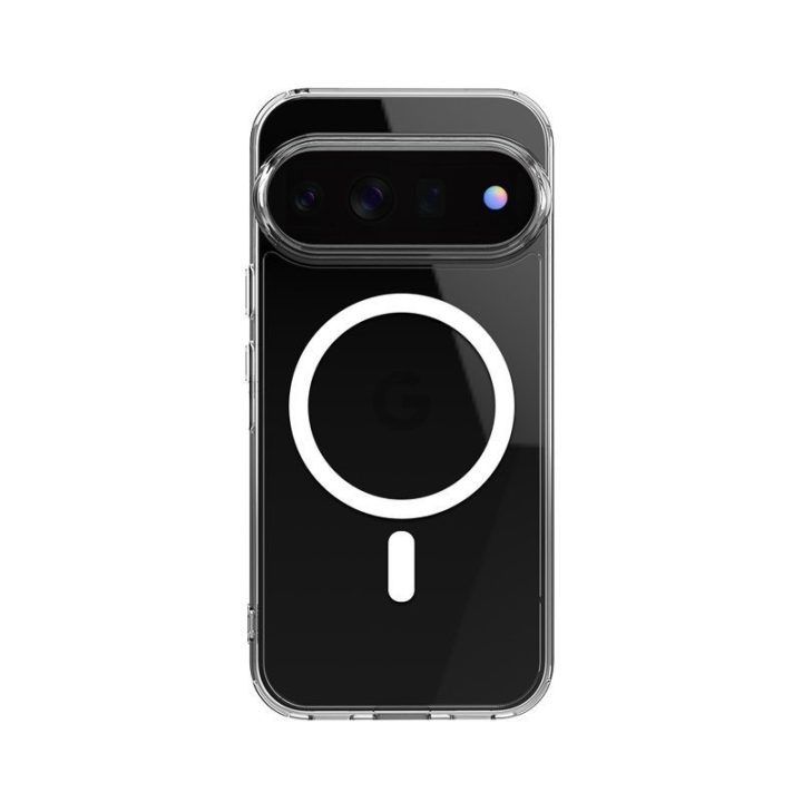 Dėklas Google Pixel 11 Pro Crong Hybrid Clear Magnetic, permatomas