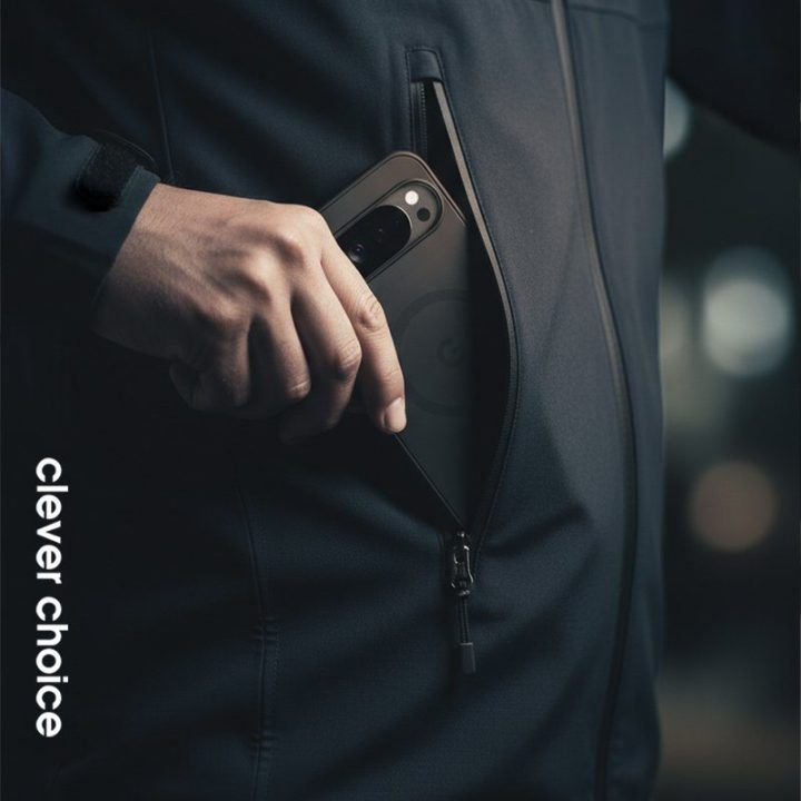 Dėklas Google Pixel 11, juodas Crong Hybrid Matte Magnetic
