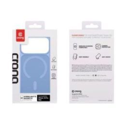 Dėklas iPhone 18 Pro Max / 17 Pro Max Crong Hybrid Matte Magnetic, mėlynas