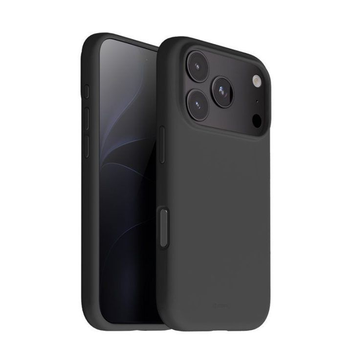 Crong Color Cover Magnetic dėklas iPhone 18 Pro Max / 17 Pro Max, juodas