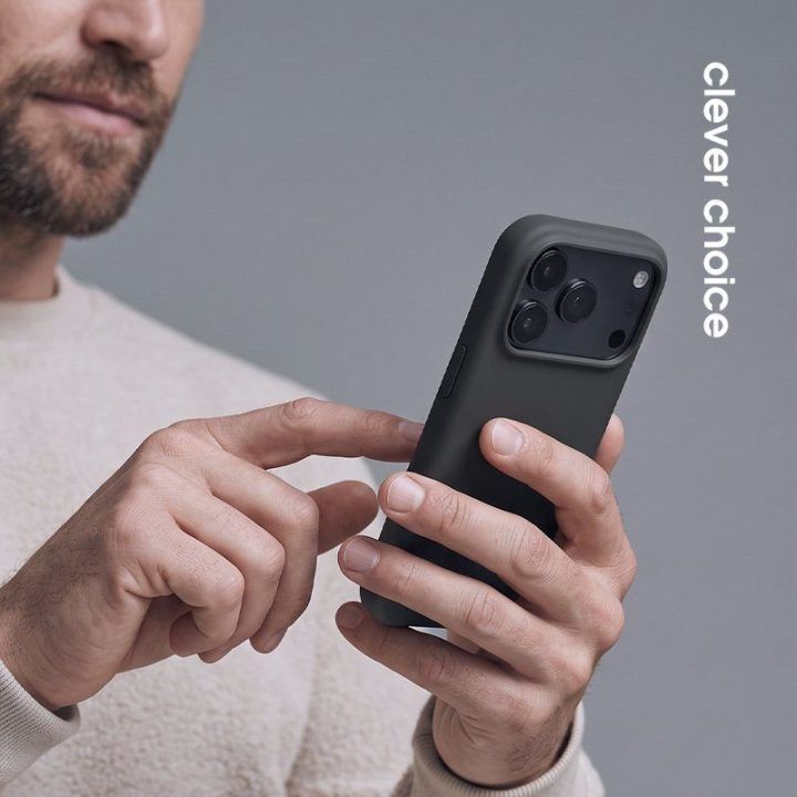 Crong Color Cover Magnetic dėklas iPhone 18 Pro Max / 17 Pro Max, juodas