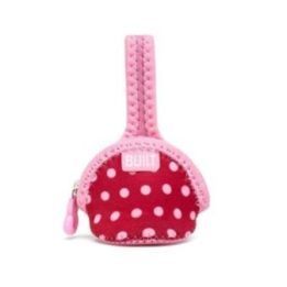 BUILT Paci Finder vieno čiulptuko laikiklis, baby pink mini dots