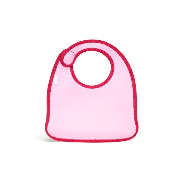 BUILT Mess Mate 2 kūdikių seilinukai, Baby Pink Mini Dots