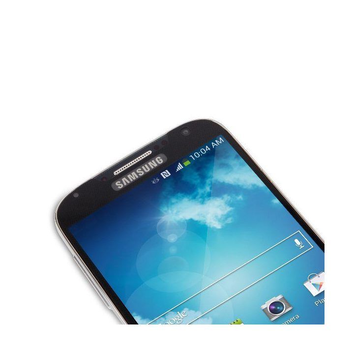 Moshi iVisor XT viso ekraną dengiantis apsauginis stiklas Samsung Galaxy S4 telefonui, juodas
