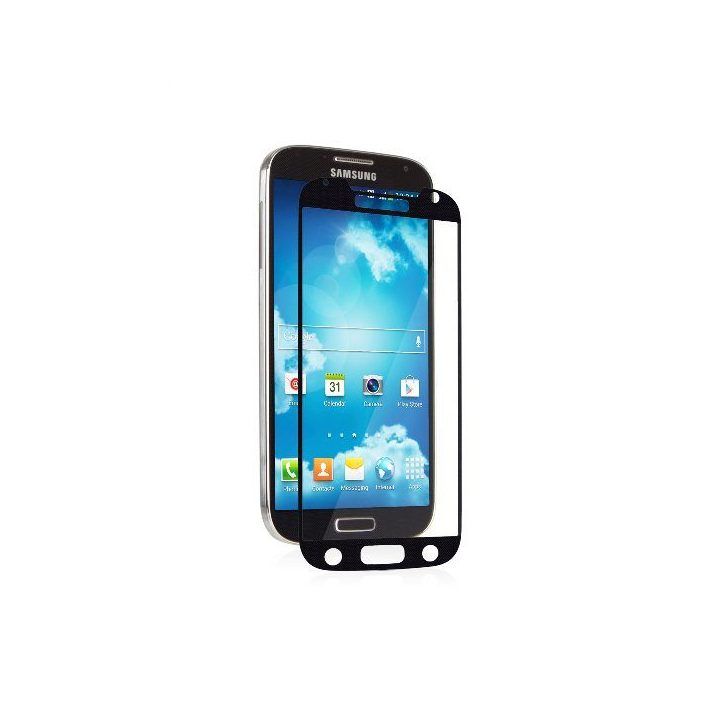 Moshi iVisor XT viso ekraną dengiantis apsauginis stiklas Samsung Galaxy S4 telefonui, juodas