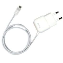 PURO Mini Travel įkroviklis su Micro USB laidu, baltas