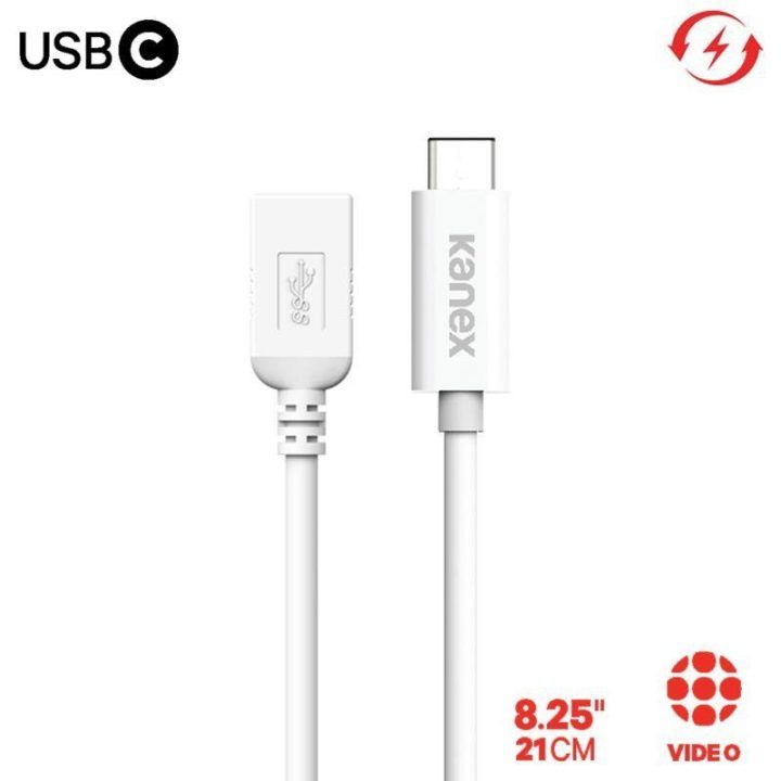 Kanex USB-C į USB adapteris, 21 cm, baltas