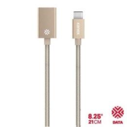 Kanex DuraBraid™ USB-C į USB 3.0 Type A adapteris, aliuminis, auksinės spalvos