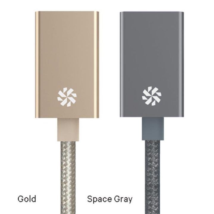 Kanex DuraBraid™ adapteris USB-C į USB 3.0 Type A, aliuminis, Space Grey