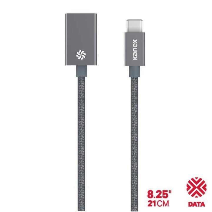 Kanex DuraBraid™ adapteris USB-C į USB 3.0 Type A, aliuminis, Space Grey