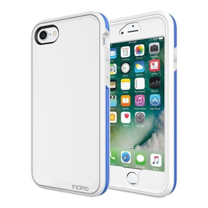 Incipio Performance Series Max dėklas iPhone 7 telefonui, balta / mėlyna
