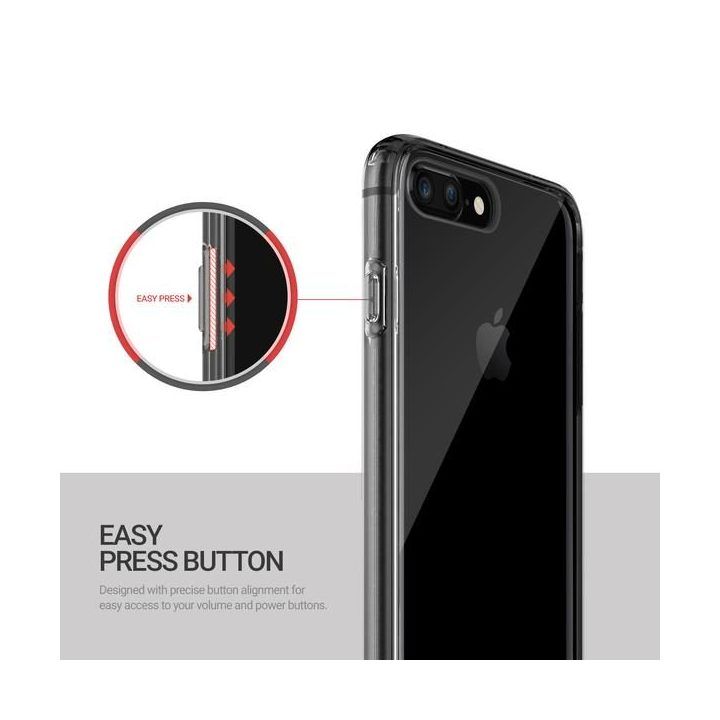 Obliq Naked Shield dėklas iPhone 7 Plus telefonui, smoky black